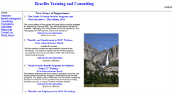 Desktop Screenshot of benefits-training.com